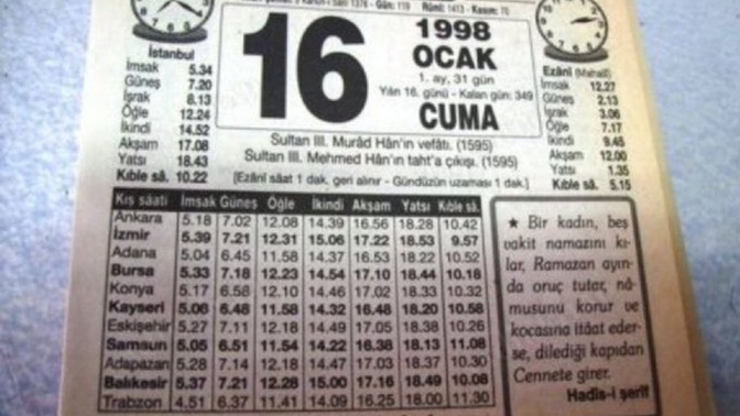 Bu Tarihte Kaç Yaşındaydınız?