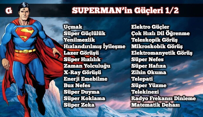 Hangi süper gücün olmasını isterdin🦸🏼♂️?