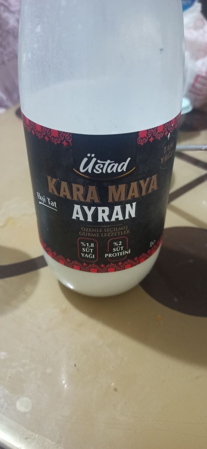 Kara maya ayran mı normal ayran mı?