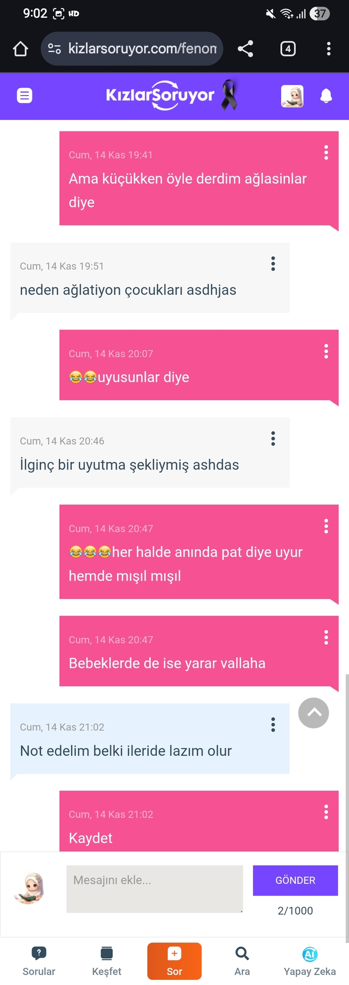 Çocukları nasıl uyutmayi tercih ederdiniz?