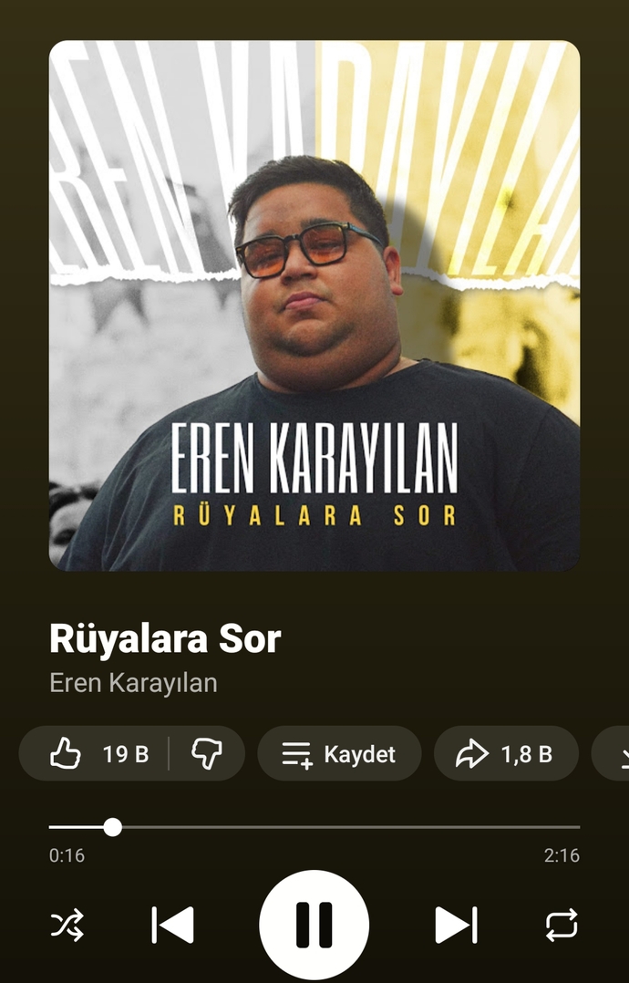 Şu an ne dinliyosun?