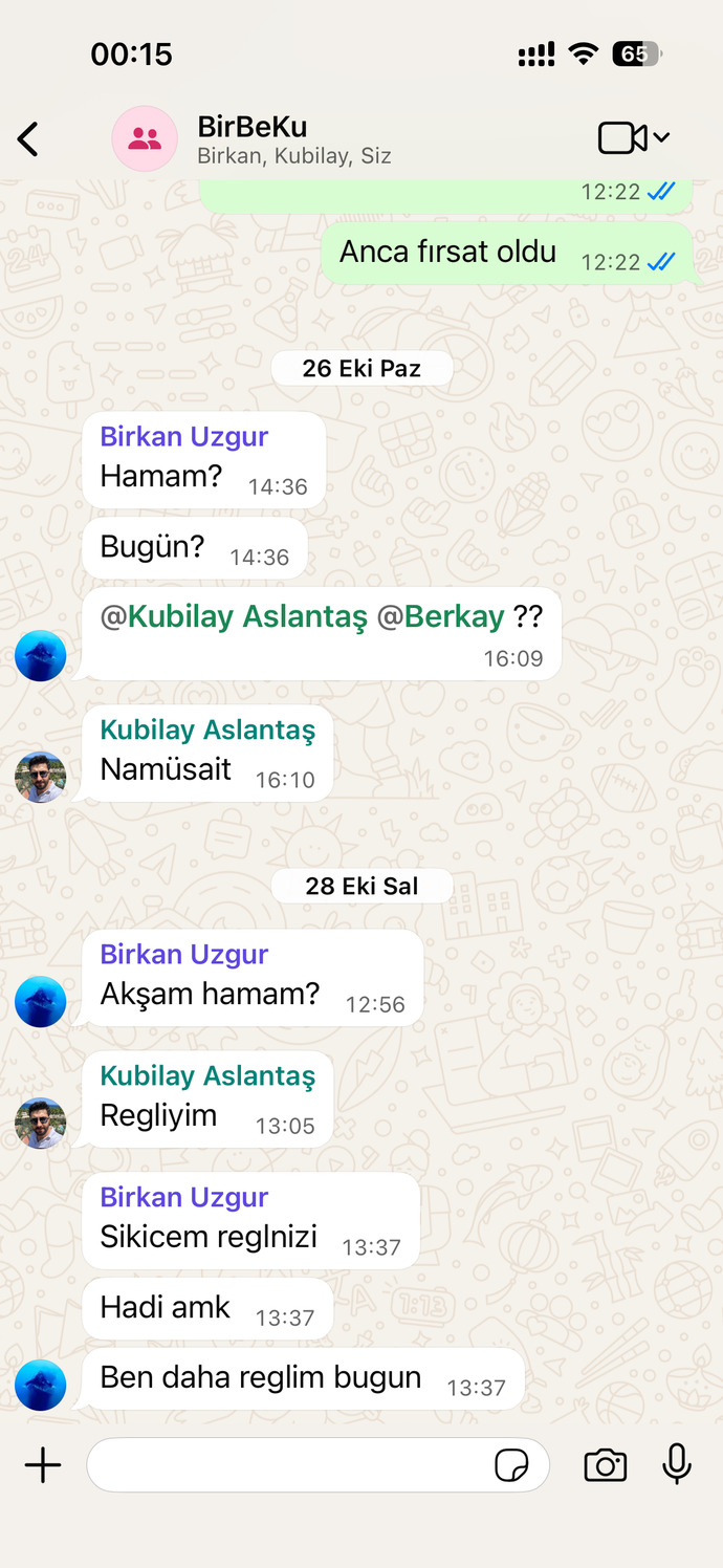 Flörtünüzün size söylediği komik mesajları WhatsApp grup adı yapıyor musunuz?