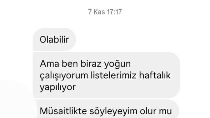 Tam 1 hafta sonra yazdı yarın buluşma olabilir, nasıl ben davranmam gerekiyor?