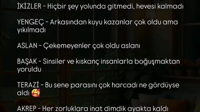 2025 yılının burçlarda genel özeti neymiş?