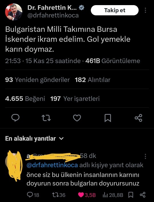 Fahrettin Kocanın Bulgaristan milli takımına karşı attığı tweet hakkında ne düşünüyorsunuz?