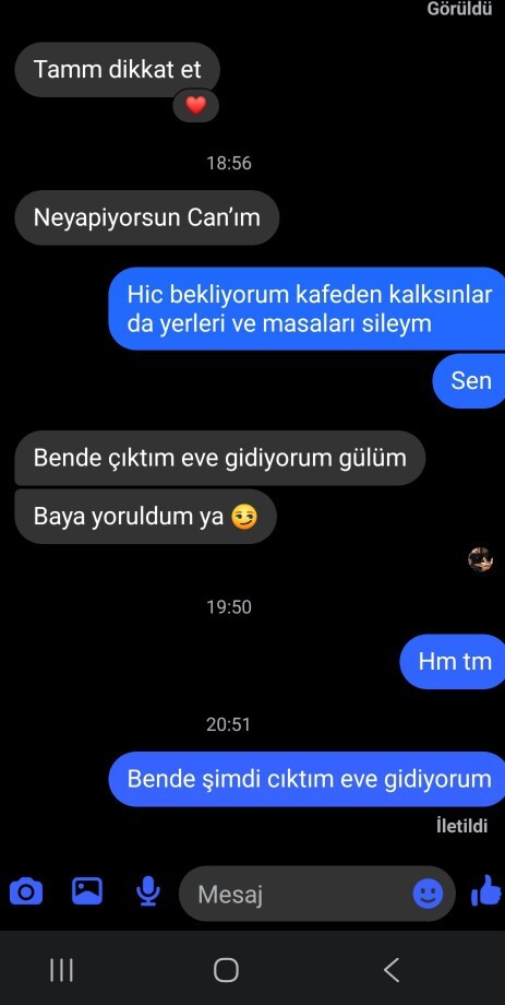 Salı günü Yemeğe çıktık ilk görüşmemizi yaptık ve Bugün onun doğum günü?