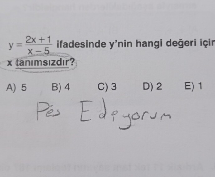 MATEMATİK BEN PES EDİYORUM?