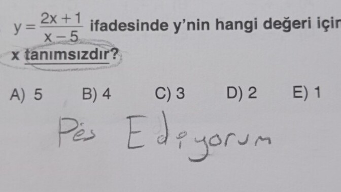 MATEMATİK BEN PES EDİYORUM?