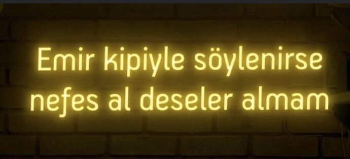 Size birinin emir kipinde konuşması sizi rahatsız eder mi?