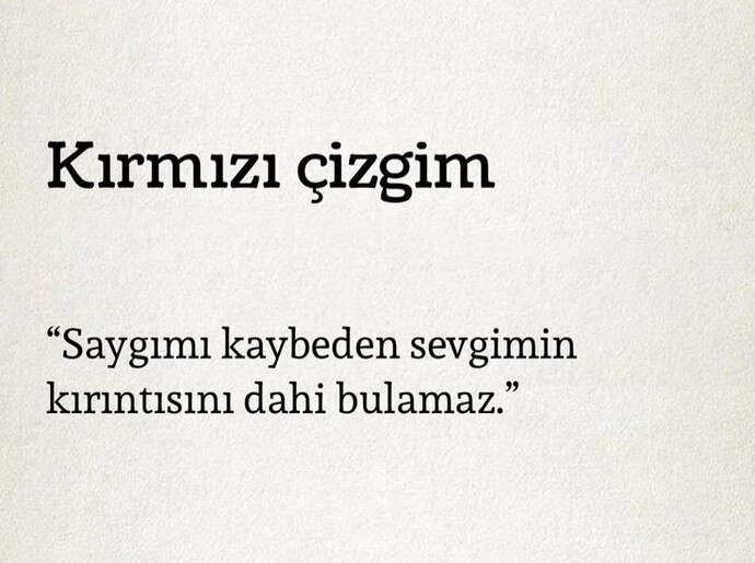 Kırmızı çizgin var mı insanlara karşı?