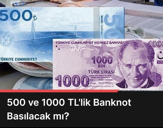 500 ve 1000 TLlik banknotlar basılmalı mı, neden?