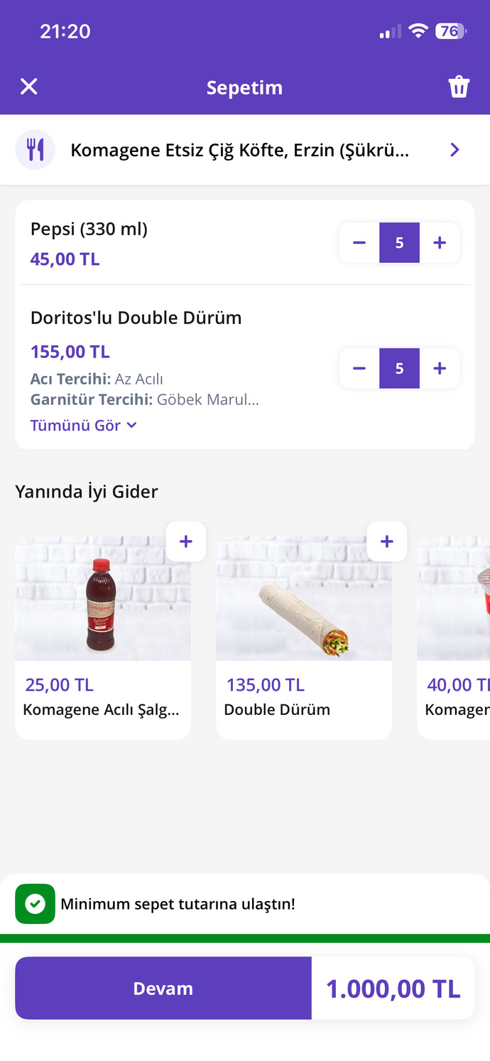 5 kişilik Çiğ köfte 🌯 Almanya’da 25€ Türkiye’de 1000₺ bu normal mi artık?