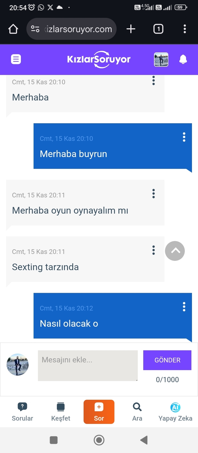 Ne alakaysa anlamak niye zor bu kızları ya bana mesaj atıp engelliyorlar?