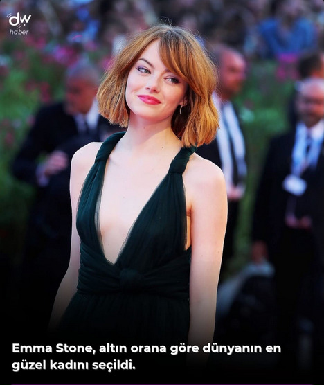 Emma Stone altın orana göre dünyanın en güzel kadını seçildi. sizde durumlar nasıl?