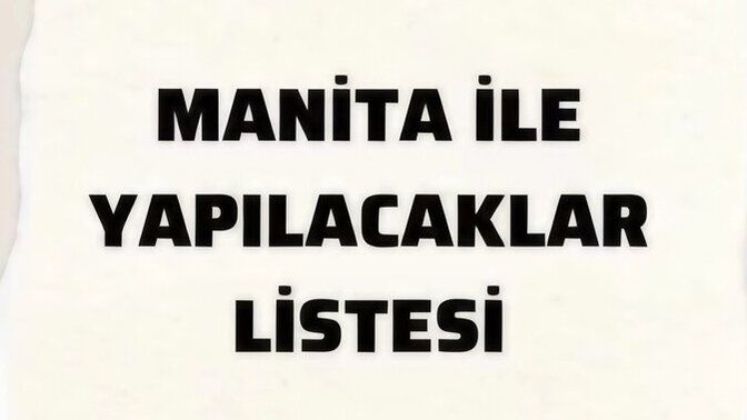 Manita ile yapılacaklar listesinizin ilk sırasında ne var?