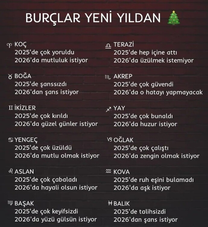 Yeni yıldan beklentiniz neymiş bakalım?