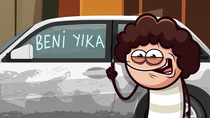 Daha önce tozlu bir arabaya "beni yıka" gibi şeyler yazdın mı hiç?