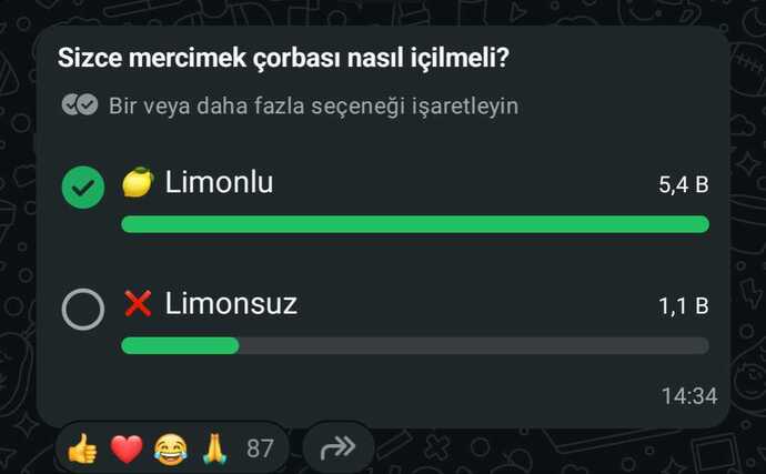 Yemek sitesi #nefisyemektarifleri yeni bir tartışma başlattı! ⚔️ Mercimek çorbası limonlu mu limonsuz mu içilir?