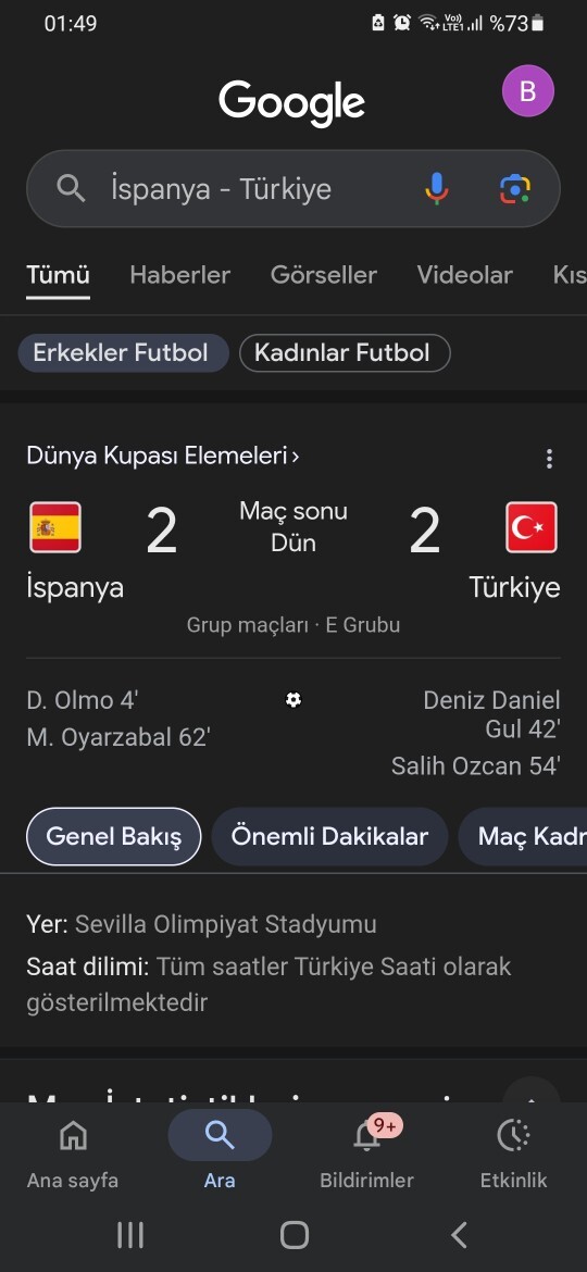 İspanya türkiye maçı 2_2 berabere bitti maçı bu çok büyük bit başarı demi?