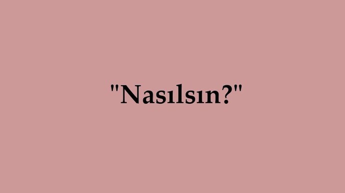 Gerçekten soruyorum. Nasılsın🥹🤍?