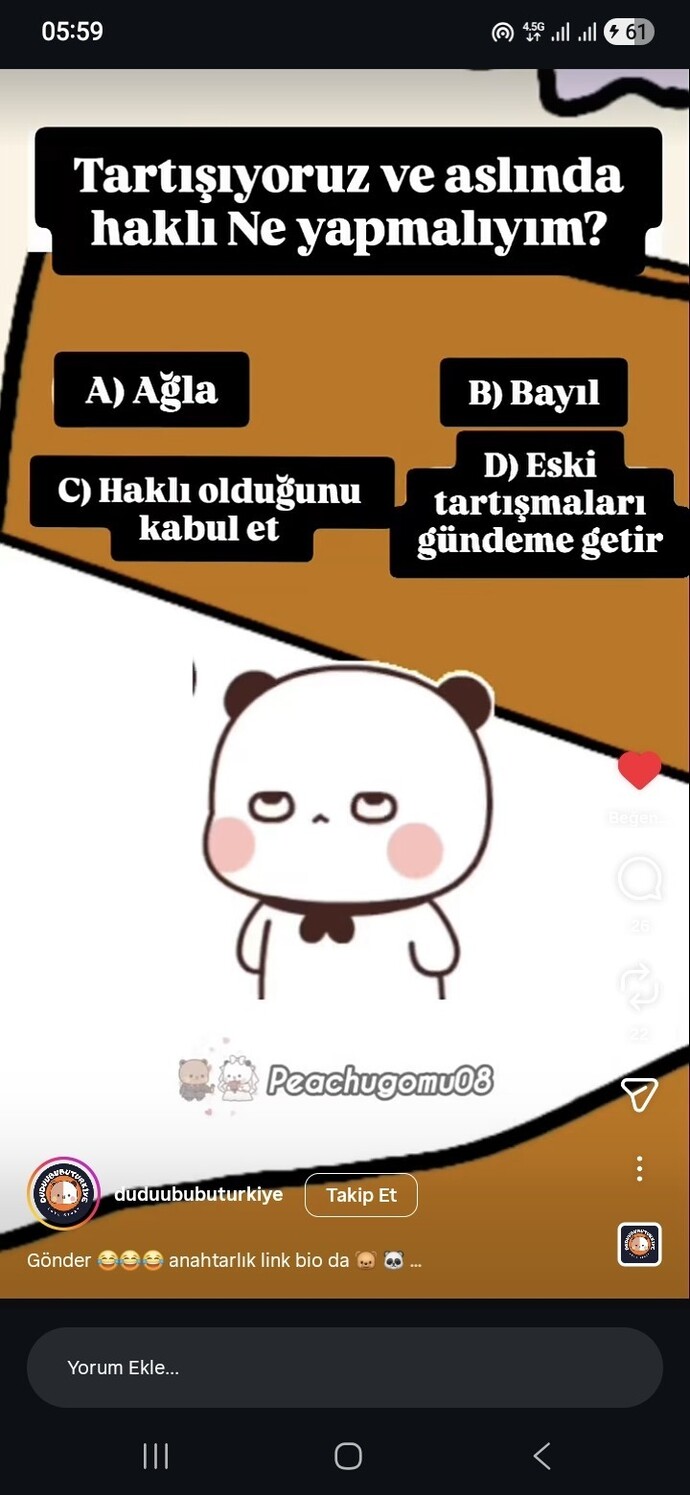 Tartışmalarda haksız olunca ne yapıyorsun?