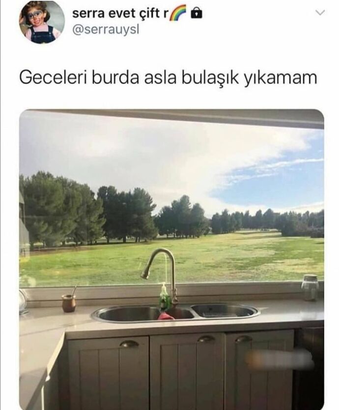 Böyle bir yerde bulaşık yıkamak ister miydiniz?
