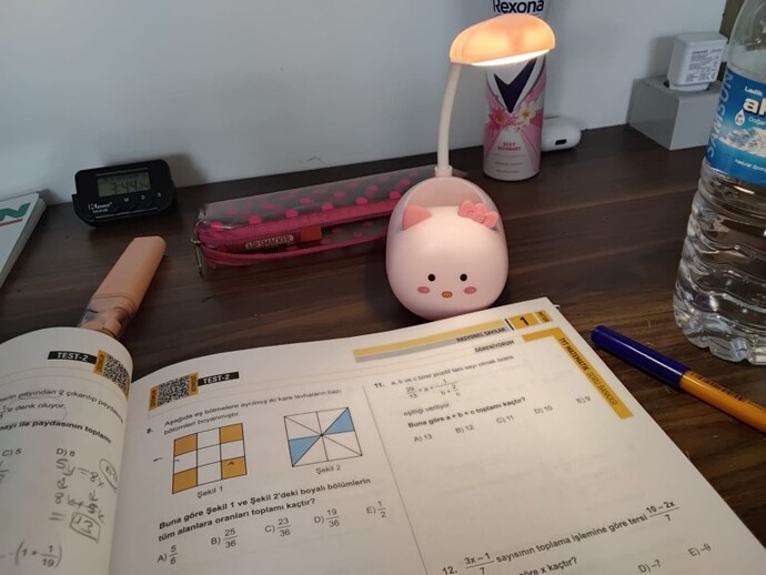 Bu masa lambası dandik mi duruyor?