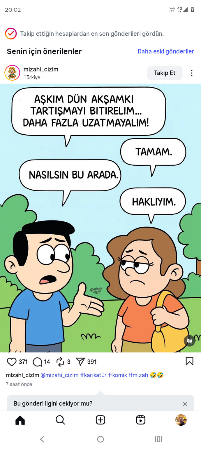Biz erkekler neden hiç bir tartışmada haklı çıkamayız?