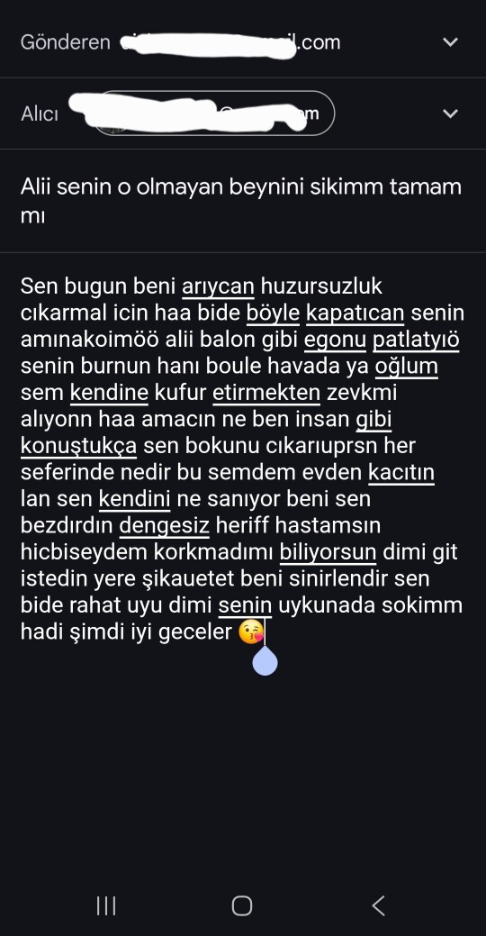 Gorur mu sizce bu mail mesajımı?