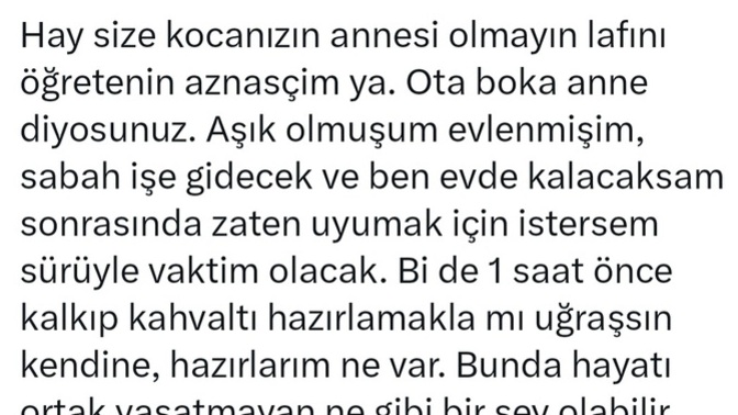 Sabah erkenden ise giden kocaya kahvalti hazirlanmali mi?