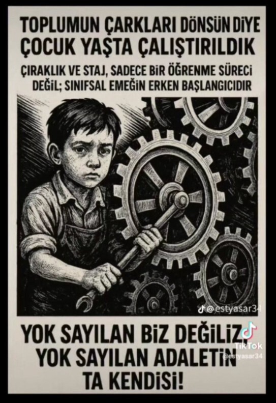 Çıraklık ve staj gerçekten öğrenmek için mi var, yoksa çocuk emeği mi sömürülüyor? Siz ne düşünüyorsunuz?