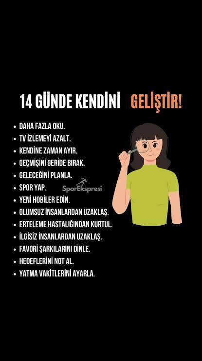 14 gün boyunca kendini geliştiri gerçekleştirmek sizin için mümkünmü yoksa imkansız mı?