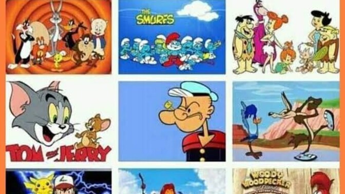 Görselde ki çizgi filmlerin hepsini izlediniz mi?