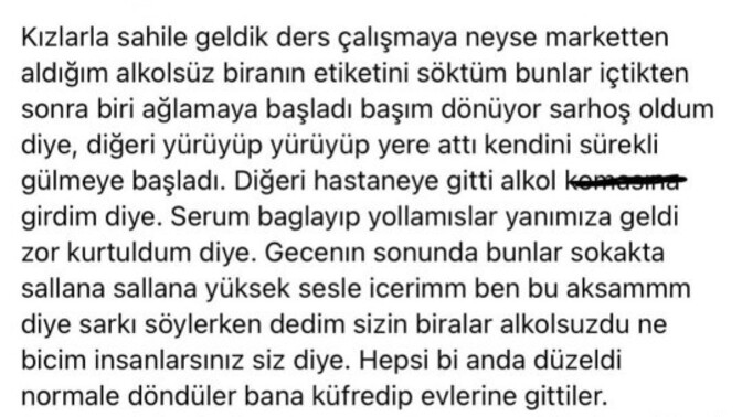 Alkol tüketiyor musunuz?