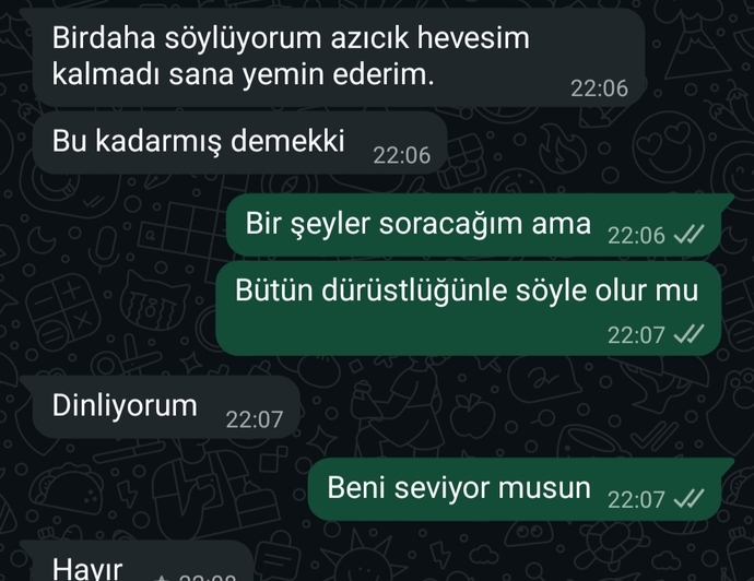 İnanmak istemiyorum gerçekten bitirmiş ben artık nasıl hayatıma bakacağım?