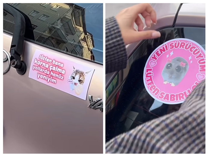 Kadın sürücülere bu sticker zorunlu mu olmalı 🙄?
