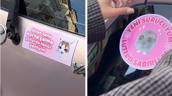 Kadın sürücülere bu sticker zorunlu mu olmalı 🙄?