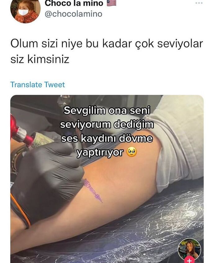 Sevgilinizin ses kaydını dövme olarak yaptırır mıydınız?