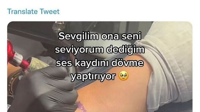 Sevgilinizin ses kaydını dövme olarak yaptırır mıydınız?