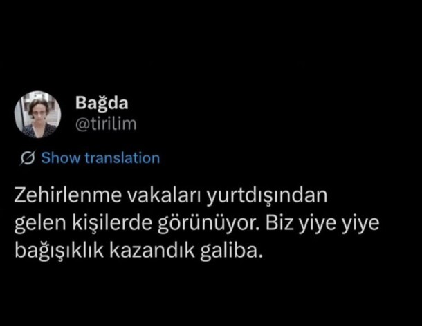 Daha önce hiç zehirlendiniz mi?