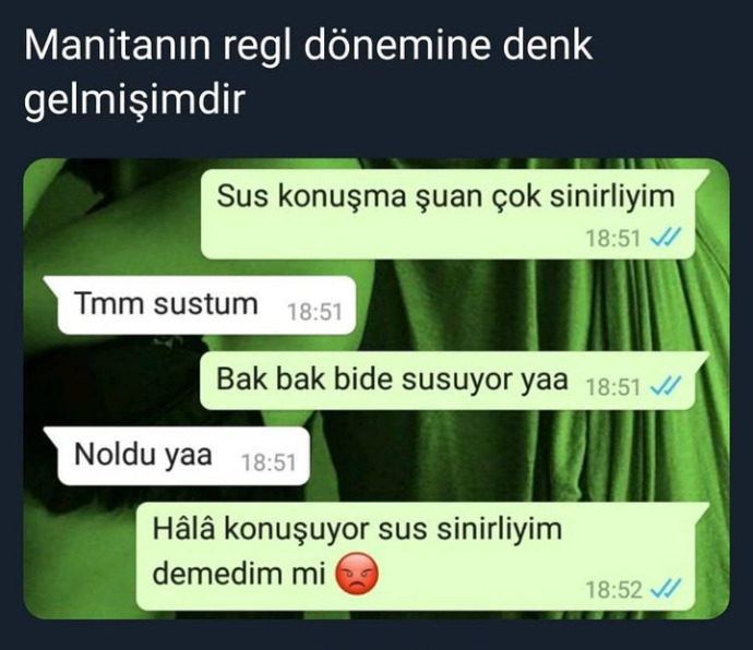 Regliyken kızlar neden sinirli oluyor?