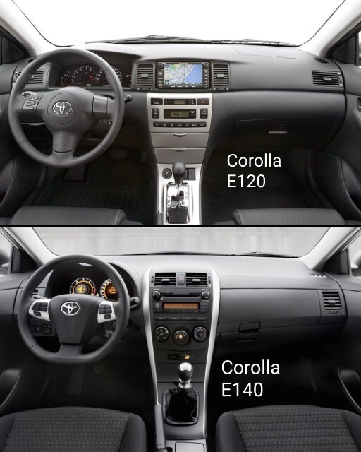 Toyota Corolla E120 mi Corolla E140 mi?