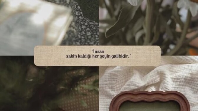 İnsan, sakin kaldığı her şeyin galibi midir?