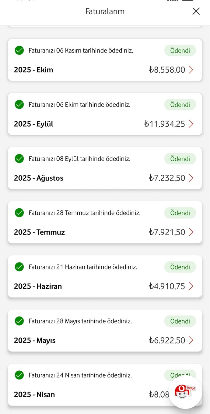 Ne kadar telefon faturası ödüyorsunuz?