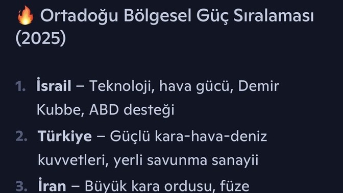 Ortadoğu bölgesel güçte zirveden düşmek size ne hissettiriyor?