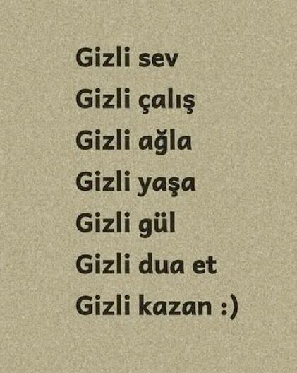 Gizli tuttuğunuz bir şey var mı?