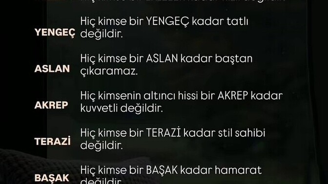 Burçların enleri bakalım neymiş?