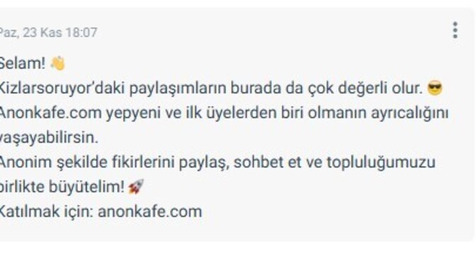 Böyle bir mesaj aldınız mı?