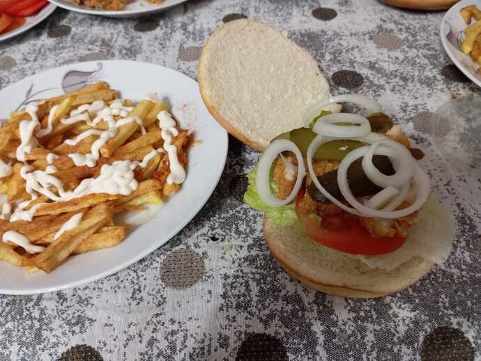 Tavuk burgerim nasıl olmuş?
