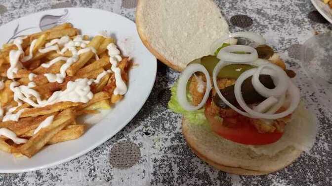 Tavuk burgerim nasıl olmuş?
